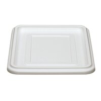 Cambro 1722CBCP148 Cambox 22" x 17" White Plastic Bus Tub / Food Storage Box Lid