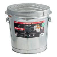 Behrens 6110K 10 Gallon Galvanized Steel Trash Can with Locking Infinity Lid