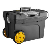 Stanley Promobile 24 1/4" x 14 13/16" x 16 1/2" 17 Gallon Black Mobile Contractor Tool Chest with 2 Removable Organizers 033026R