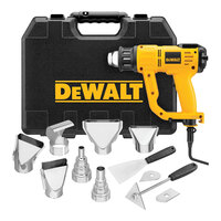 DeWalt Brushless Heat Gun Kit with LCD Display, 2 Nozzles, 10 Accessories, and Carrying Case D26960K - 120V, 1,550W