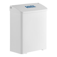 Lavex White Plastic Wall-Mount Sanitary Napkin Receptacle