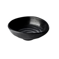 Elite Global Solutions JW1407 Zen 9 oz. Black Oval Bowl - 6/Case