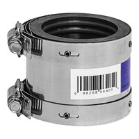 BLUCHER BTC-3X3-NH 3" x 3" Stainless Steel Transition Coupling with Rubber Gasket