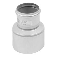 BLUCHER CI-3X2-316 EuroPipe 2" to 3" Stainless Steel Concentric Increaser Fitting