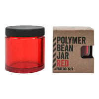 Comandante 1.41 oz. Red Polymer Bean Jar with Lid 3367