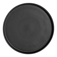 Anfora Crete from Steelite International 7 1/2" Round Black China Stacking Tray - 24/Case