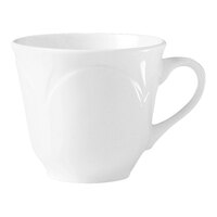 Steelite Distinction Bianco 8 oz. White Embossed Tall Cup - 36/Case