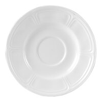 Steelite Distinction Monique 4 5/8" White Scalloped Saucer - 36/Case