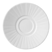Steelite Distinction Alina 6" White Embossed Saucer - 36/Case