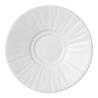 Steelite Distinction Alina 5" White Embossed Saucer - 12/Case