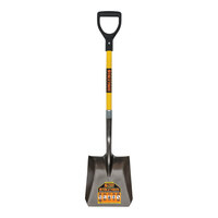 Seymour Midwest Structron S700 SpringFlex 9 1/2" Square Point Shovel with Rear Rolled Step and 29" Fiberglass Handle 49742