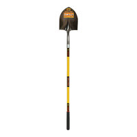 Seymour Midwest Structron S700 SpringFlex 9 1/2" Round Point Shovel with Rear Rolled Step and 48" Fiberglass Handle 49730
