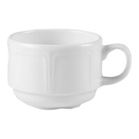 Steelite Distinction Monique 3 oz. White Stack A.D. Cup - 36/Case