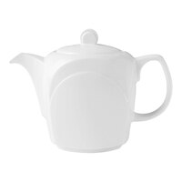 Steelite Distinction Bianco 21 oz. White Teapot with Lid - 6/Case