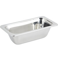 Bon Chef 5413 13" x 7" x 4" Stainless Steel 2 Qt. 1/3 Size Laurel Design Food Pan