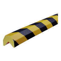 Ideal Warehouse Knuffi 16 7/16' x 1 9/16" Black and Yellow Type AA Corner Guard 60-6810