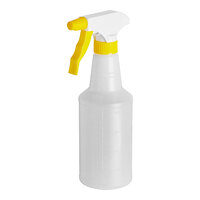 Lavex 16 oz. Plastic Bottles with Yellow Spray Trigger - 3/Pack