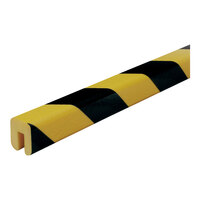 Ideal Warehouse Knuffi 3 1/4' x 1 1/16" Black and Yellow Type G Edge Guard 60-6762