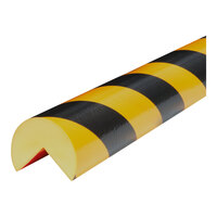 Ideal Warehouse Knuffi 3 1/4' x 2 3/8" Black and Yellow Type A+ Corner Guard 60-6854