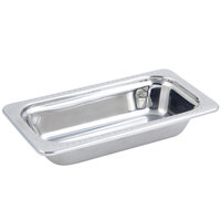 Bon Chef 5315 13" x 7" x 4" Stainless Steel 1 Qt. 1/3 Size Rectangular Bolero Design Food Pan