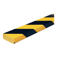 Ideal Warehouse Knuffi 16 7/16' x 1 15/16" Black and Yellow Type D Surface Guard 60-6730