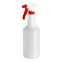 Lavex 32 oz. Plastic Bottles with Red Spray Trigger - 3/Pack