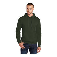 Port & Company PC78H Unisex Olive Core Fleece Pullover Hoodie Sweatshirt - Cotton / Poly Blend - 2X