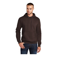 Port & Company PC78H Unisex Dark Chocolate Brown Core Fleece Pullover Hoodie Sweatshirt - Cotton / Poly Blend - 3X