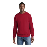 Port & Company PC78 Unisex Customizable Red Core Fleece Crewneck Sweatshirt - Cotton / Poly Blend - 3X