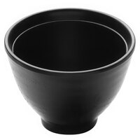 Elite Global Solutions JW4004 Zen 9 oz. Black Melamine Soup Bowl - 6/Case