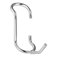 Regency 2" Chrome All-Purpose Hook for Wire Shelving - 5/Pack