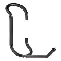 Regency 4" Black Epoxy All-Purpose Hook for Wire Shelving - 5/Pack