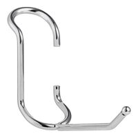 Regency 4" Chrome All-Purpose Hook for Wire Shelving - 5/Pack