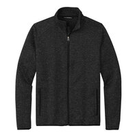 Port Authority F232 Unisex Customizable Black Heather Fleece Sweater Jacket - S