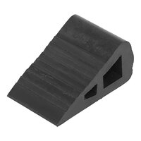 Vestil 6 1/2" x 4" x 3" Black Rubber Triangular Wedge RBW-2