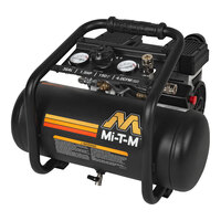 Mi-T-M Work Pro Series 3 Gallon Low-Carbon Steel Single-Stage Portable Electric Horizontal Commercial Air Compressor AM1-HE15-03QM - 1.5 hp
