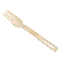World Centric 6 11/16" Compostable Bamboo Fork - 100/Pack