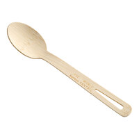 World Centric 6 11/16" Compostable Bamboo Spoon - 2,000/Case