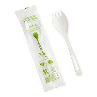 World Centric 6" Wrapped Compostable TPLA Spork - 750/Case