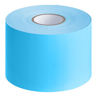 Lavex 3" x 9" Sky Blue Semi-Gloss Paper Permanent Rectangular Inventory Label - 250/Roll