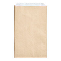 Bagcraft 5" x 1 3/4" x 8" Foil Insulated Kraft Sandwich Bag - 1000/Case