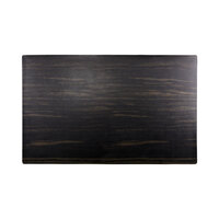 Elite Global Solutions M2415 Fo Bwa Rectangular Faux Zebra Wood Melamine Serving Board - 24" x 15"