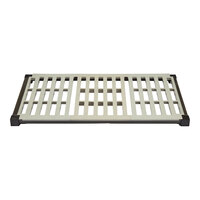 Cambro EWSSKA2448V580 48" x 24" Brushed Graphite Vented Shelf Add-On Kit for Camshelving® Elevation Series