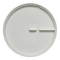 RAK Porcelain Sensate 9 3/8" White Porcelain Rimless Plate - 6/Case