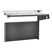 Cambro EWSA36TASK110 Camshelving® Elevation Series 36" x 18" x 30 1/4" Black Task Station Add-On Kit for Vertical Wall Shelving