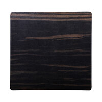 Elite Global Solutions M10 Fo Bwa Square Faux Zebra Wood Melamine Serving Board - 10" x 10"