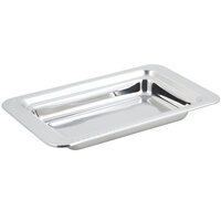 Bon Chef 5406 20" x 12" x 2" Stainless Steel 3/4 Size Rectangular Laurel Design Food Pan