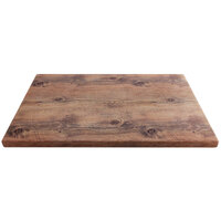 Elite Global Solutions M15241 Fo Bwa Rectangular Faux Driftwood Melamine Modular Riser - 24" x 15" x 1"