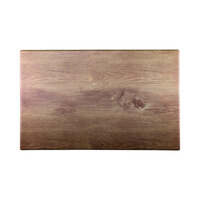 Elite Global Solutions M15241 Fo Bwa Rectangular Faux Walnut Melamine Modular Riser - 24" x 15" x 1"