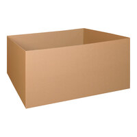 Lavex 48" x 40" x 24" Kraft Corrugated Gaylord Double-Walled Shipping Box - 5/Bundle